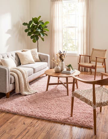 Dusty Rose Zermatt Shag Rug