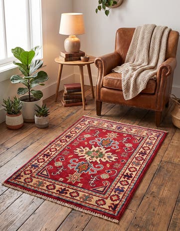 2' x 3' Hand Knotted Kazak Rug