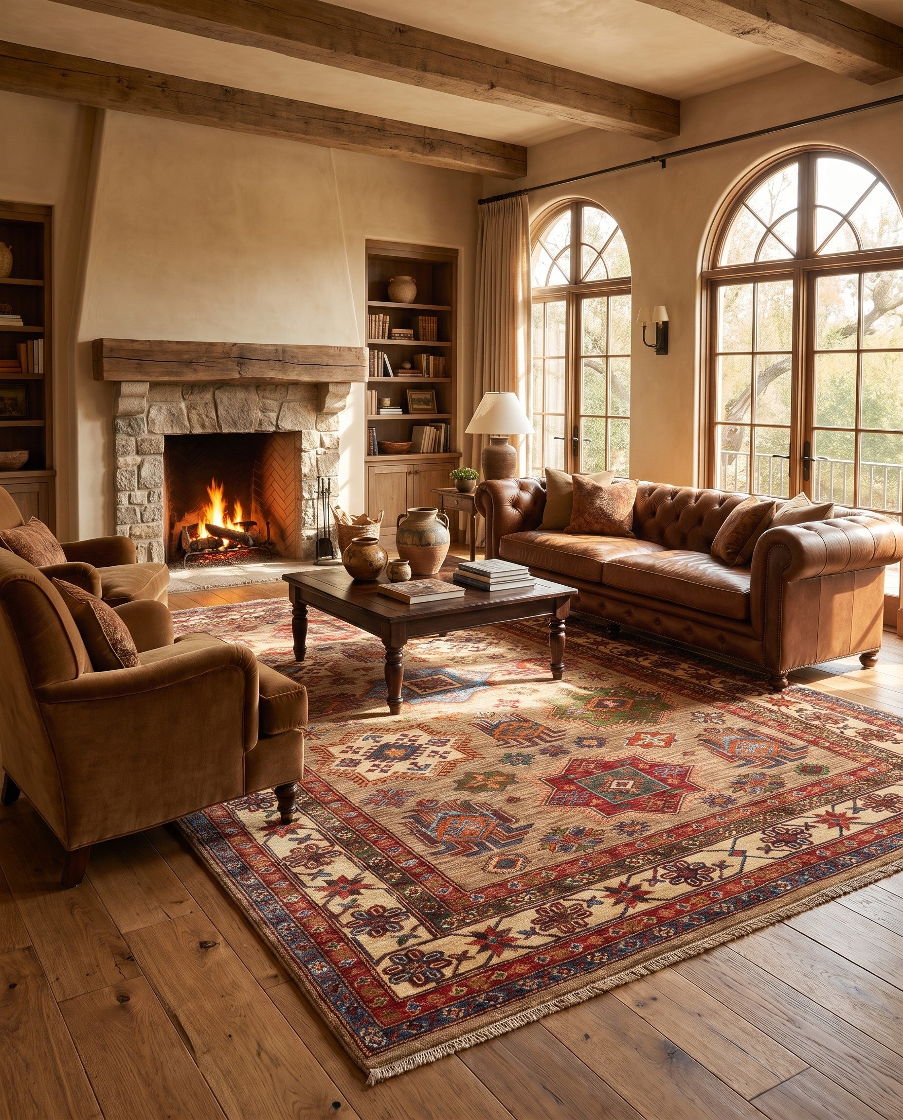 6' 3 x 10' Hand Knotted Kazak Rug