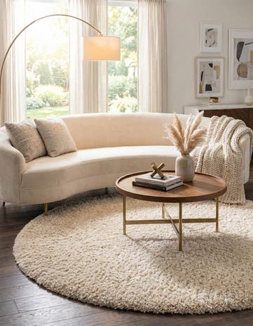 6' 7 x 6' 7 Infinity Shag Round Rug