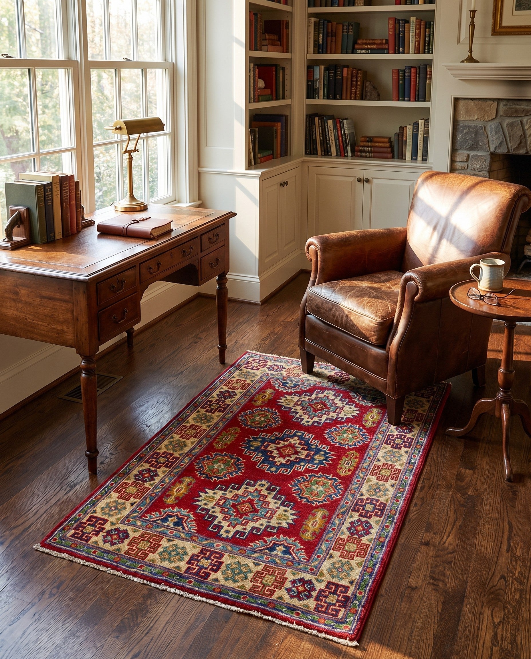 2' 6 x 3' 11 Hand Knotted Kazak Rug
