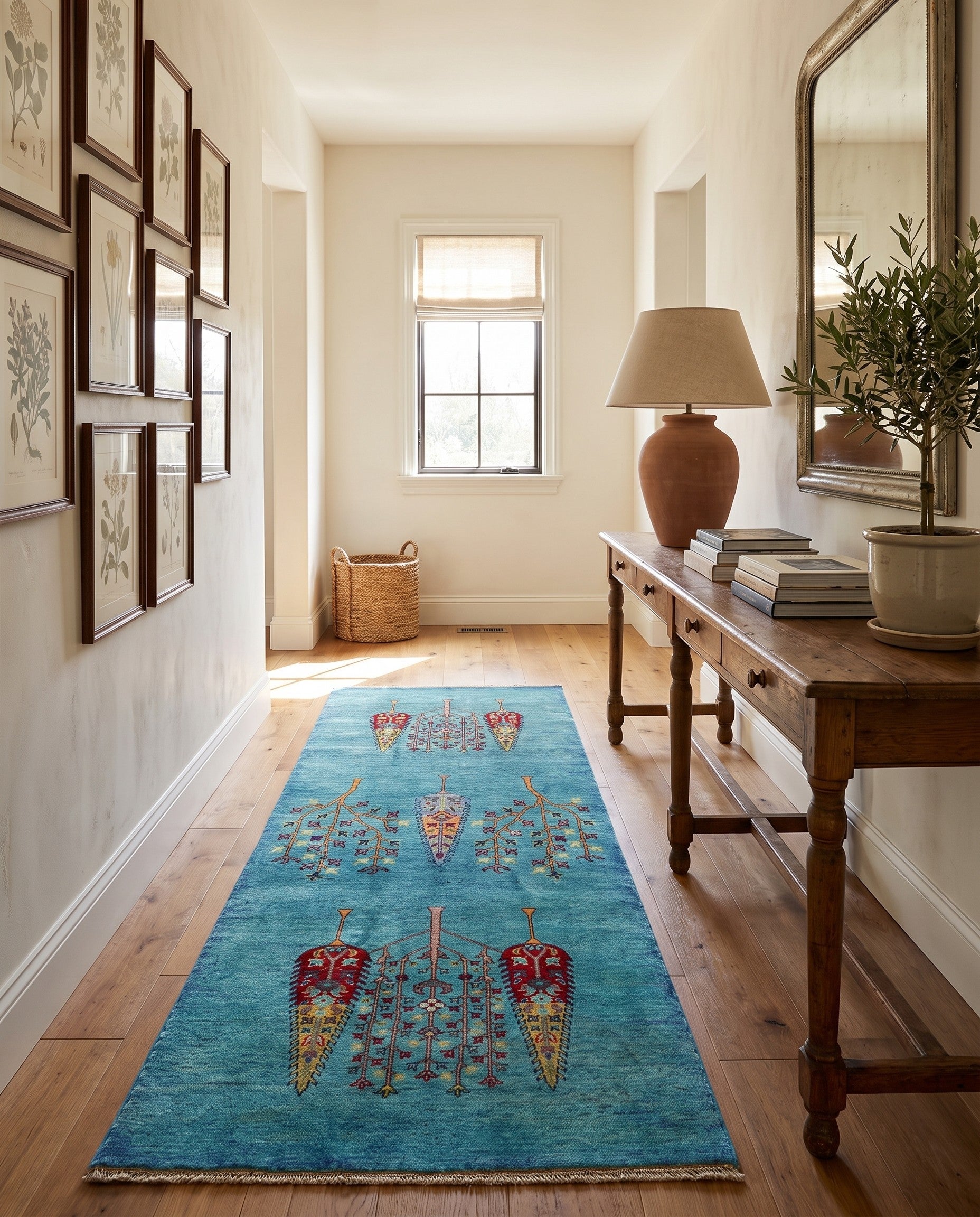 3' 5 x 9' 3 Hand Knotted Kazak Runner Rug