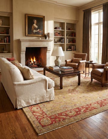 8' x 9' 10 Hand Knotted Ziegler Rug