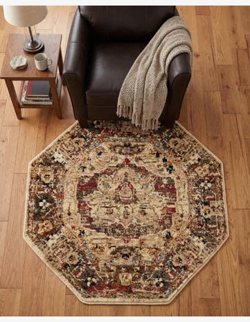 3' 3 x 3' 3 Saturn Octagon Rug