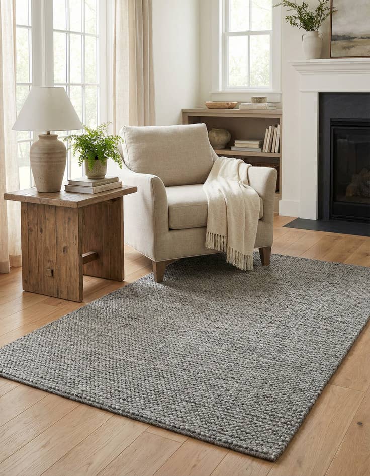 Detail image of 3' 3 x 5' 3  Hand Woven Jill Zarin English Manor Farmhouse Wool Rug