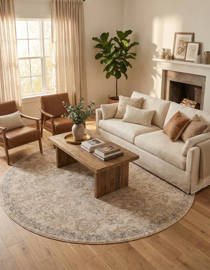 Detail image of 10' x 10' Oregon Round Rug