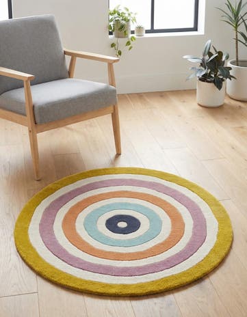 3' 1 x 3' 1 Hand Tufted Wool Round Rug