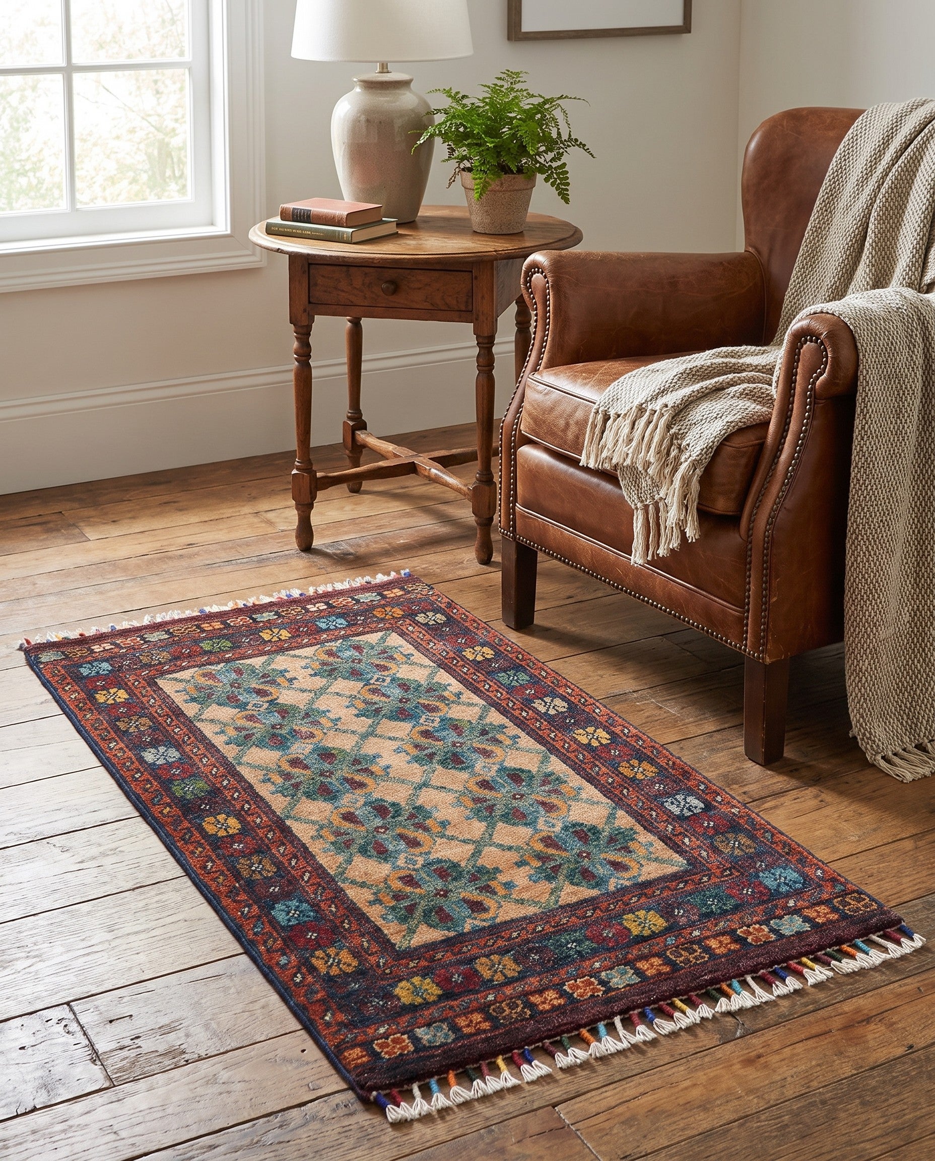 1' 8 x 3' 3 Hand Knotted Ariana Ziegler Rug