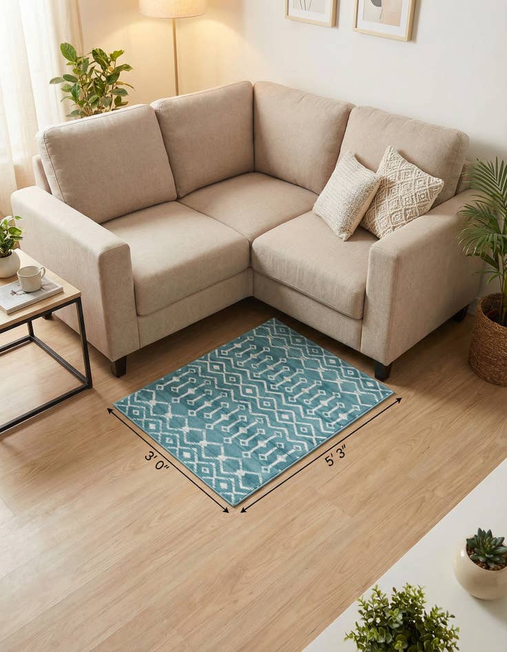 Detail image of 3' x 5' 3 Kasbah Trellis Rug