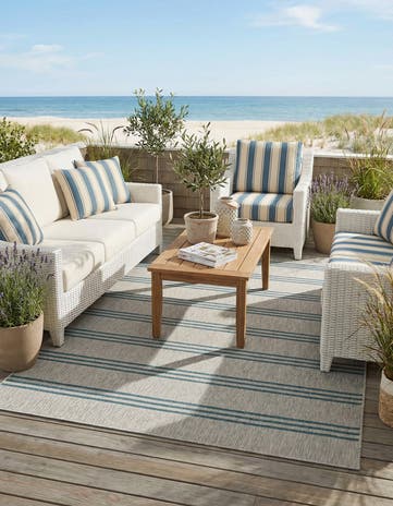 7' 10 x 10' Easy-Clean Jill Zarin Anguilla Indoor / Outdoor Rug