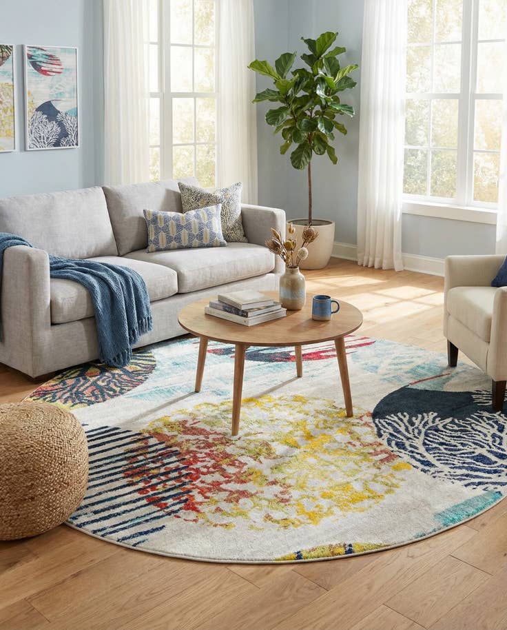 Detail image of 7' x 7' Ariel Round Rug