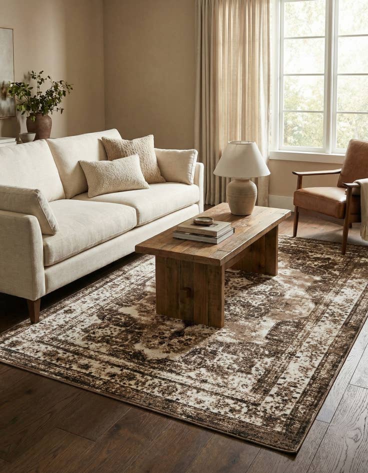 Detail image of 5' 3 x 8' Monte Carlo Rug With Pad Bundle