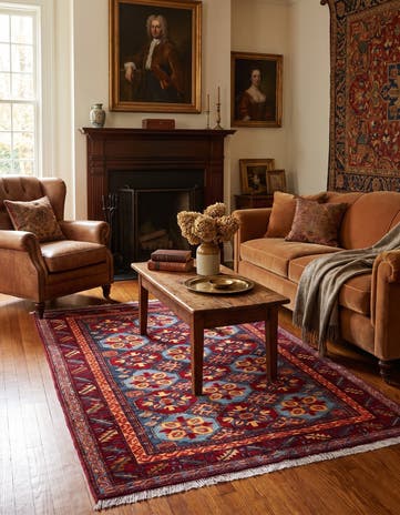 4' x 5' 5 Kazak Rug