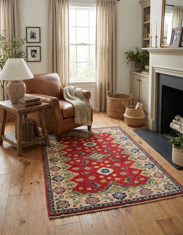 3' 3 x 5' Hand Knotted Kazak Rug