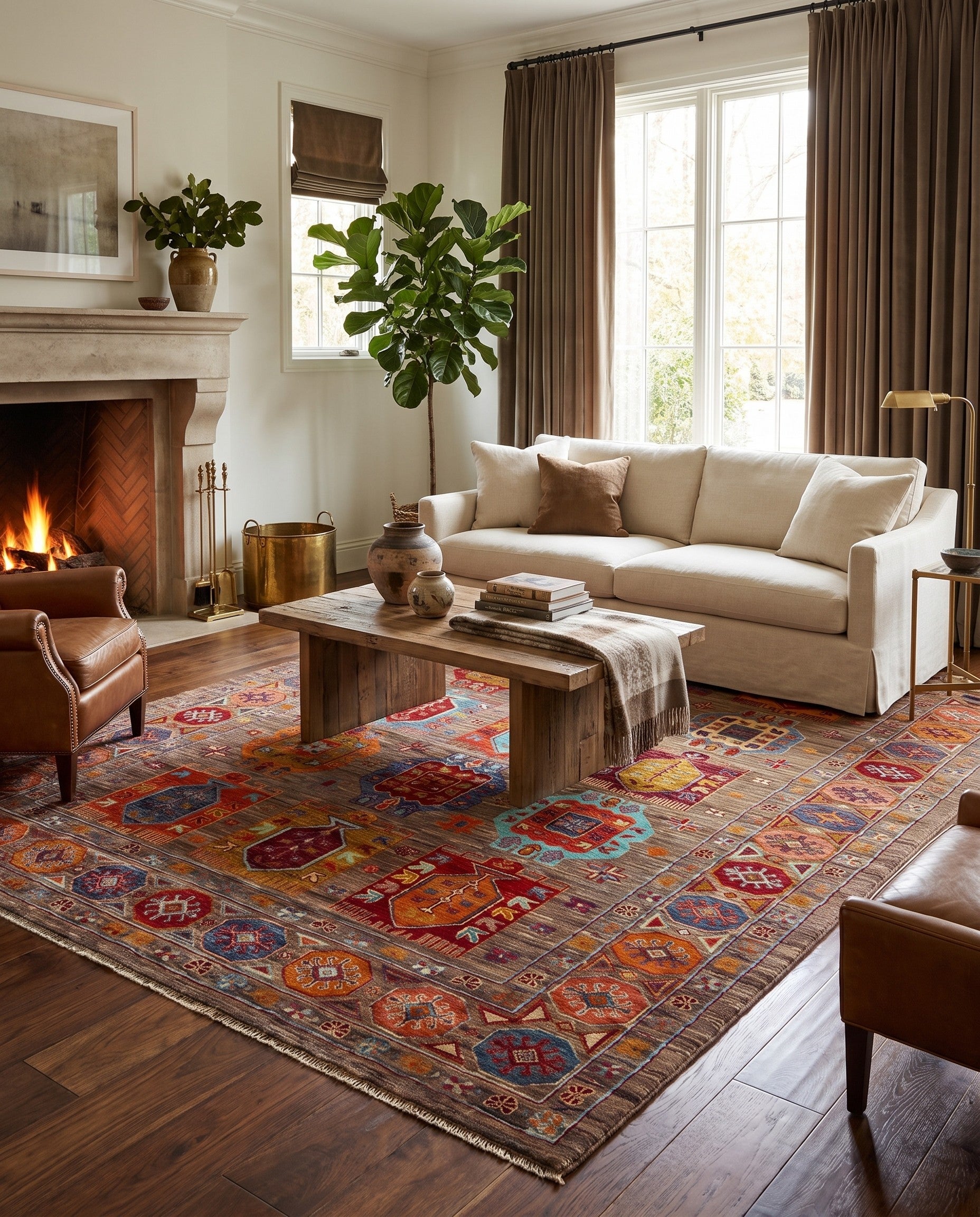 5' x 6' 11 Hand Knotted Ariana Ziegler Rug