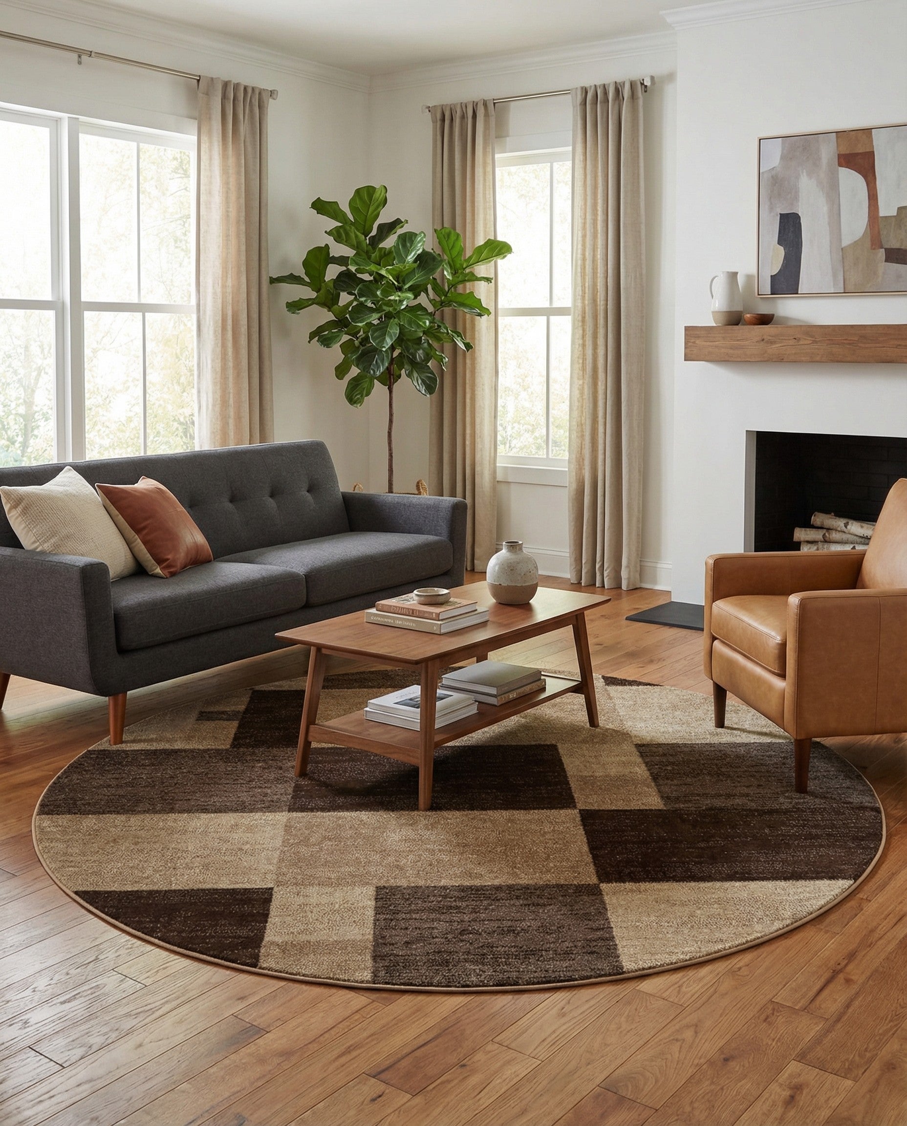 6' 1 x 6' 1 Harvest Round Rug