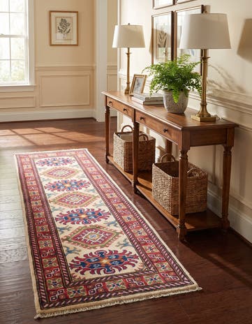 1' 11 x 5' 9 Hand Knotted Kazak Runner Rug
