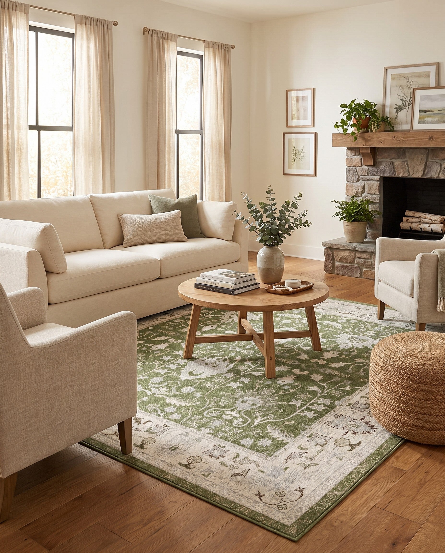 7' 10 x 7' 10 Kamala Washable Square Rug