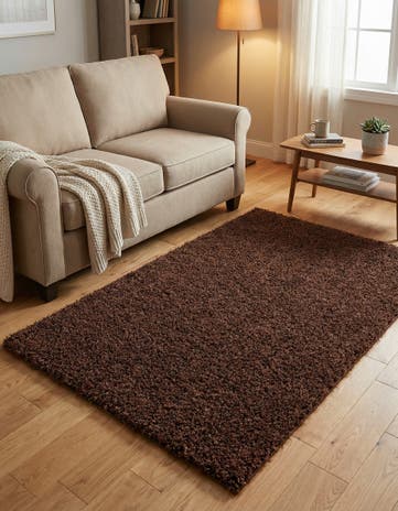 3' x 5' 3 Solid Shag Rug