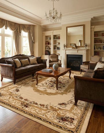 10' 6 x 16' 5 Classic Aubusson Rug