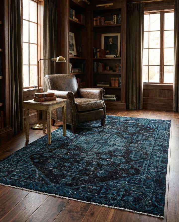 3' 8 x 6' 8 Hand Knotted Ultra Vintage Persian Wool Rug