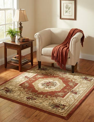 4' x 4' Chateau Square Rug