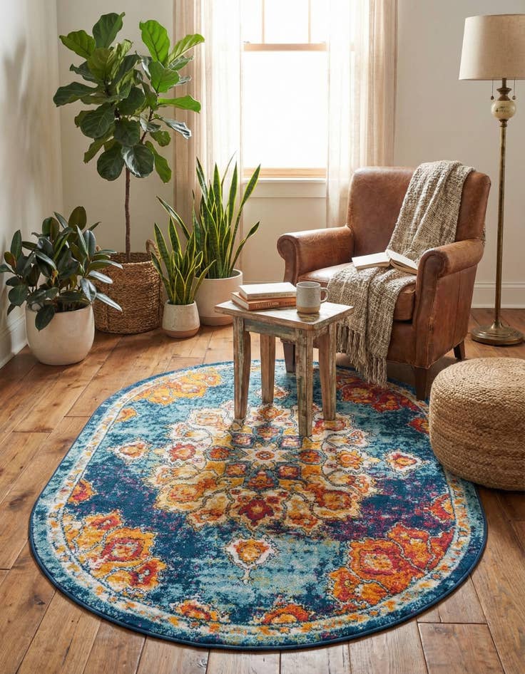 Detail image of 4' x 6' Parker Oval Rug