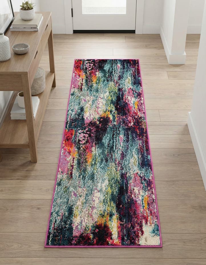 2' x 6' 1 Washable Theia Runner Rug