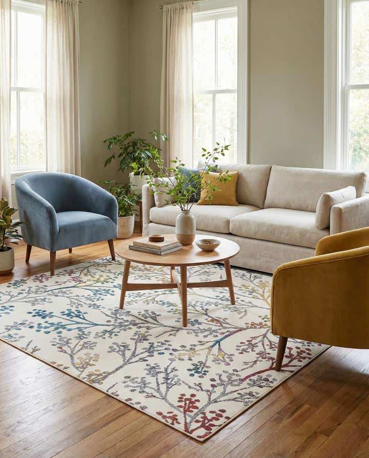 6' x 6' Blossom Square Rug