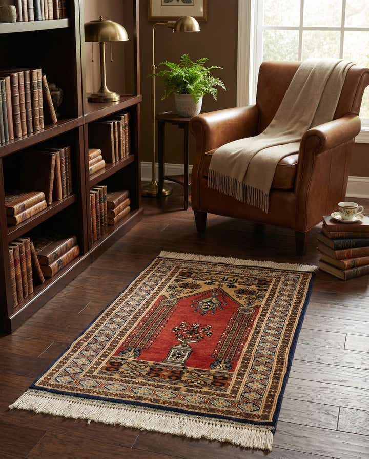 2' 8 x 4' 3 Hand Knotted Bokhara Oriental Wool Rug