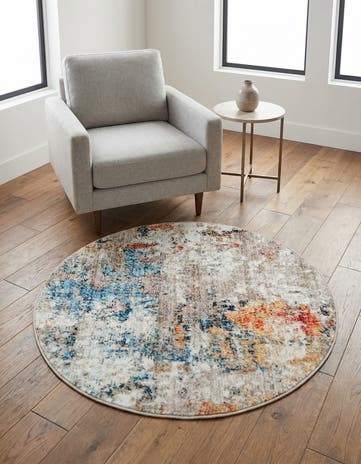 3' 3 x 3' 3 Andromeda Round Rug