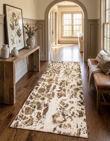 4' 6 x 7' 6 Hand Knotted Ultra Vintage Persian Wool Runner Rug