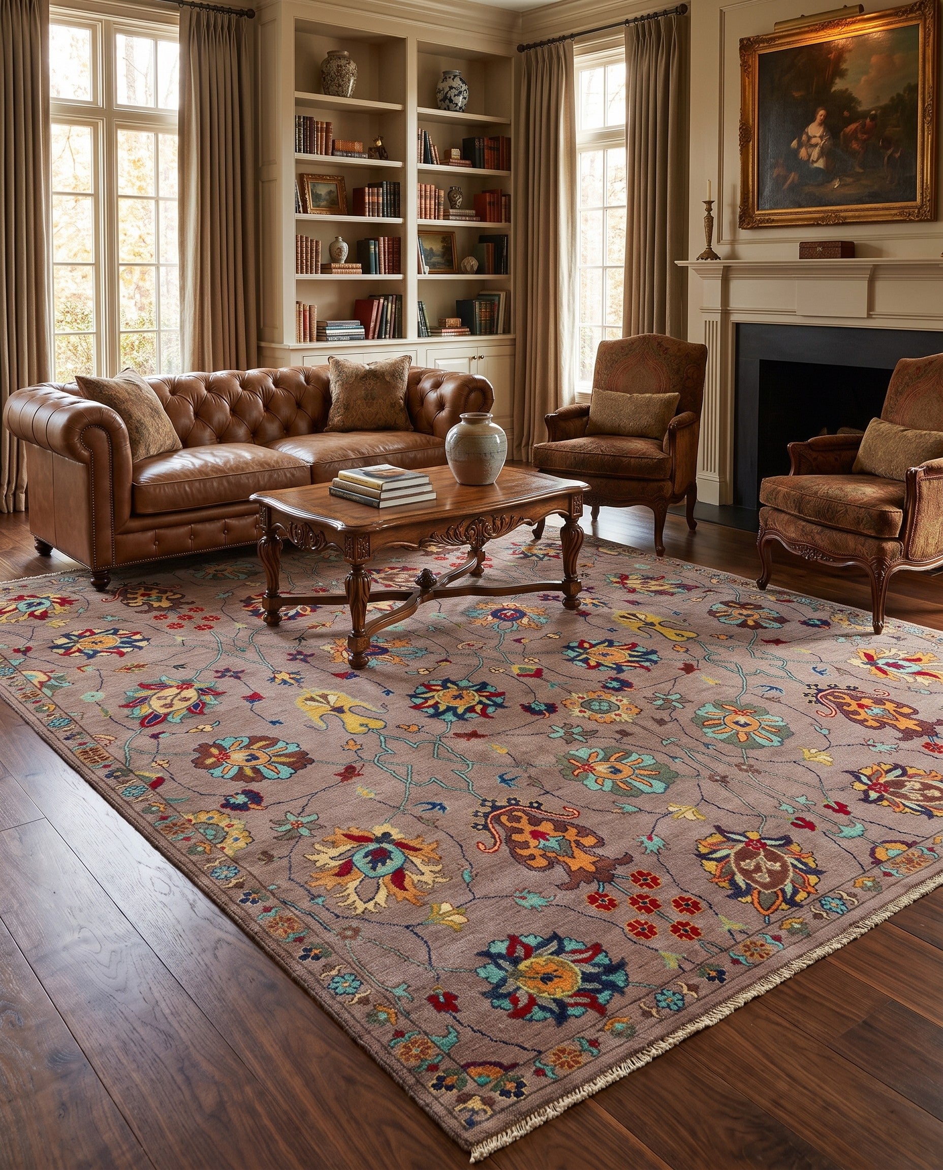 8' x 9' 9 Hand Knotted Kazak Rug