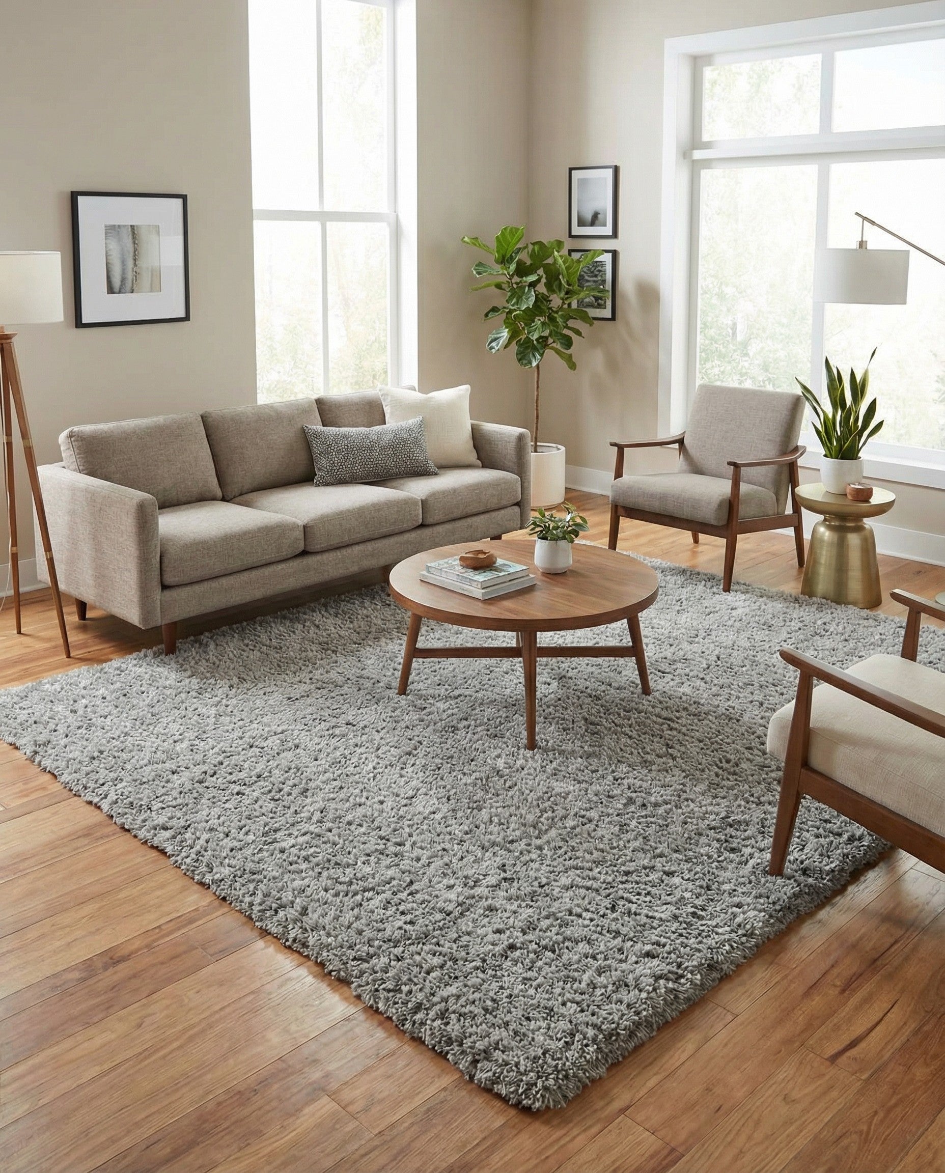 Primary image 8' x 8' Infinity Shag Square Rug