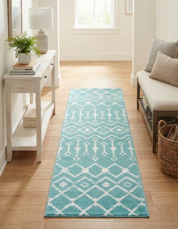 2' x 6' 7 Kasbah Trellis Runner Rug