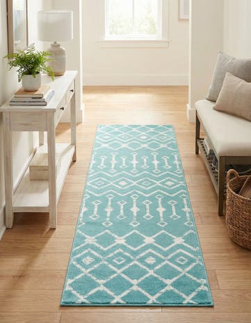 2' x 6' 7 Kasbah Trellis Runner Rug