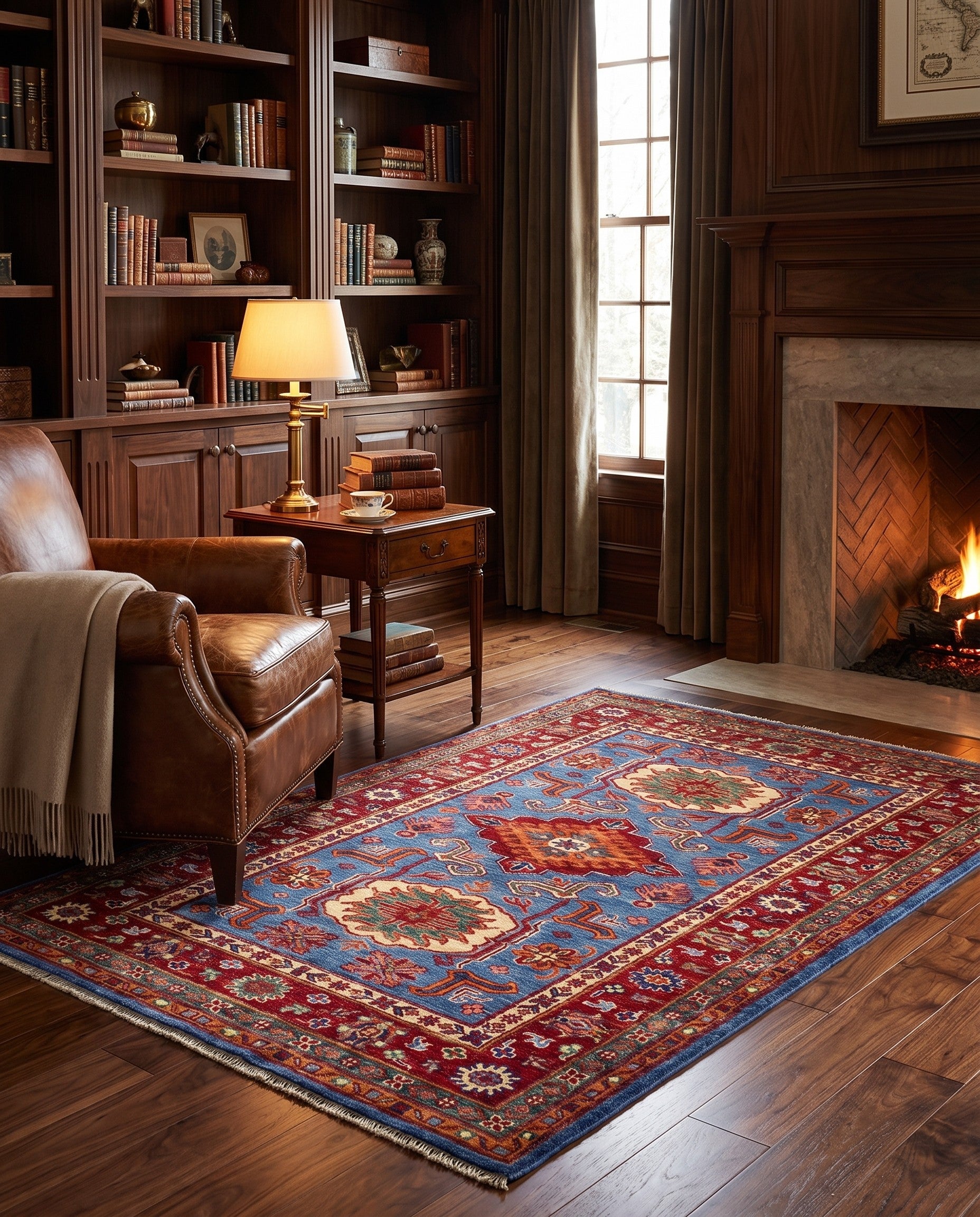 3' 2 x 4' 10 Hand Knotted Kazak Rug