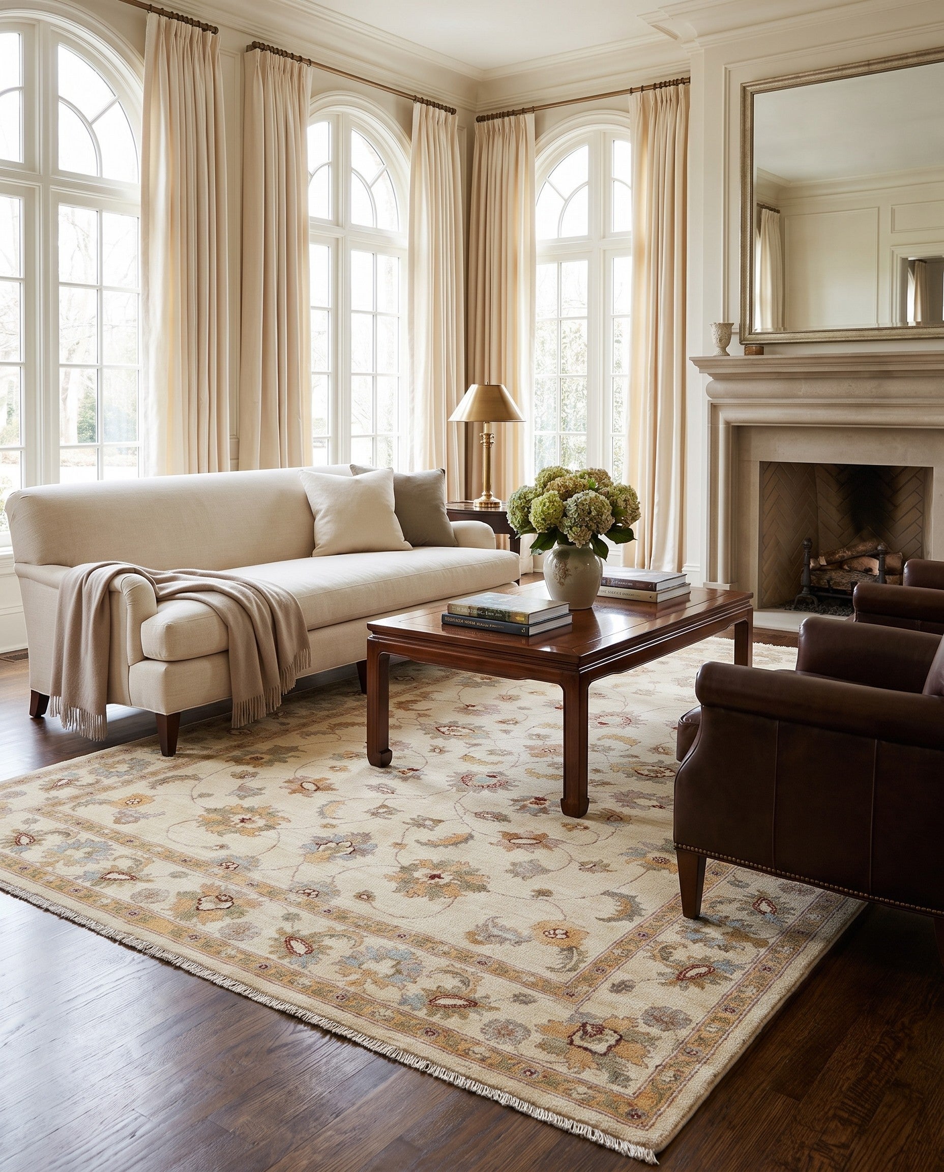 6' 1 x 9' Hand Knotted Ziegler Rug