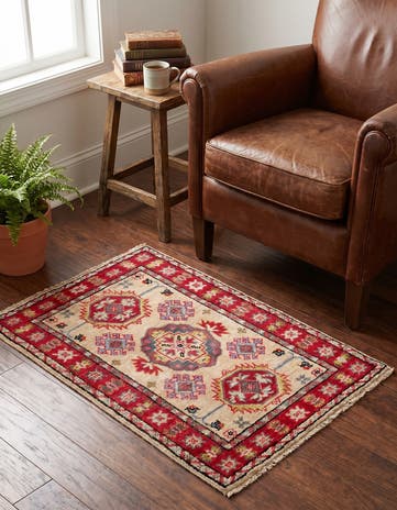 1' 11 x 2' 10 Hand Knotted Kazak Rug
