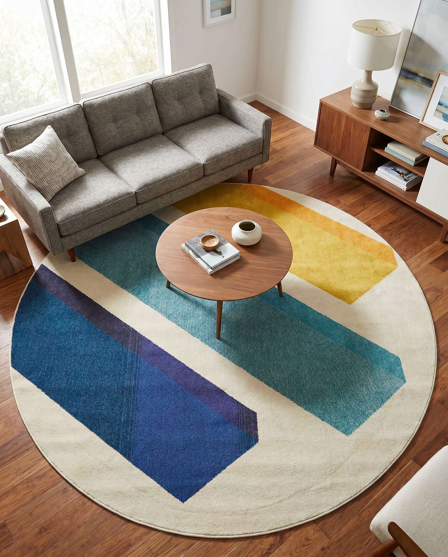 8' x 8' Washable Casablanca Round Rug