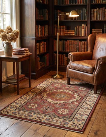 2' 7 x 3' 11 Hand Knotted Mamluk Ziegler Rug