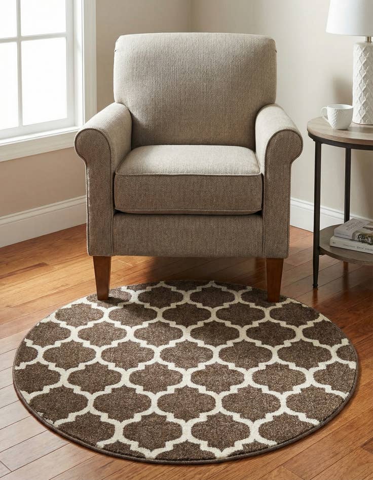 Detail image of 3' x 3' Trellis Round Rug