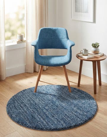 3' 3 x 3' 3 Jill Zarin Shaggy Chic Round Rug