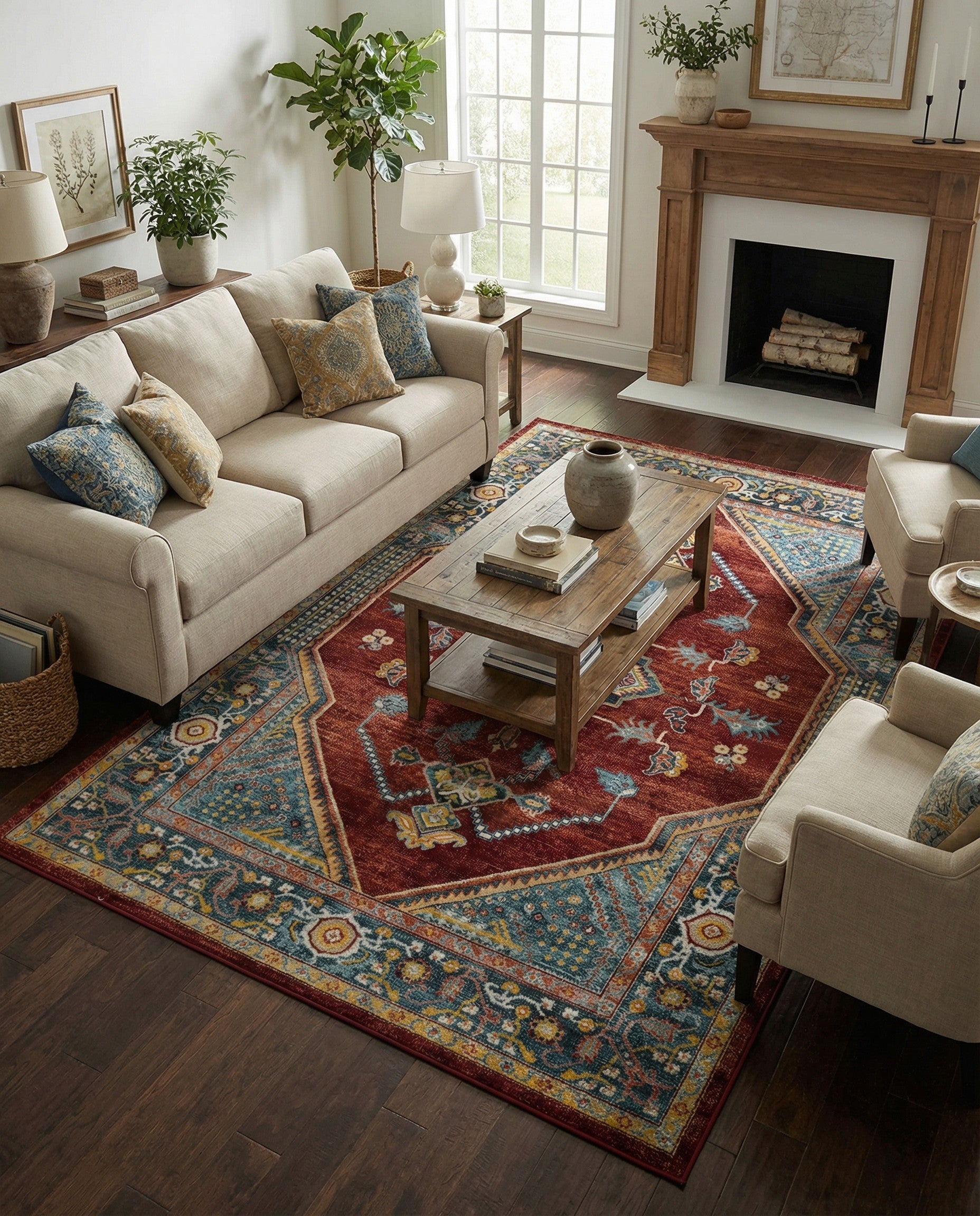 Primary image 6' x 9' Kamala Washable Rug