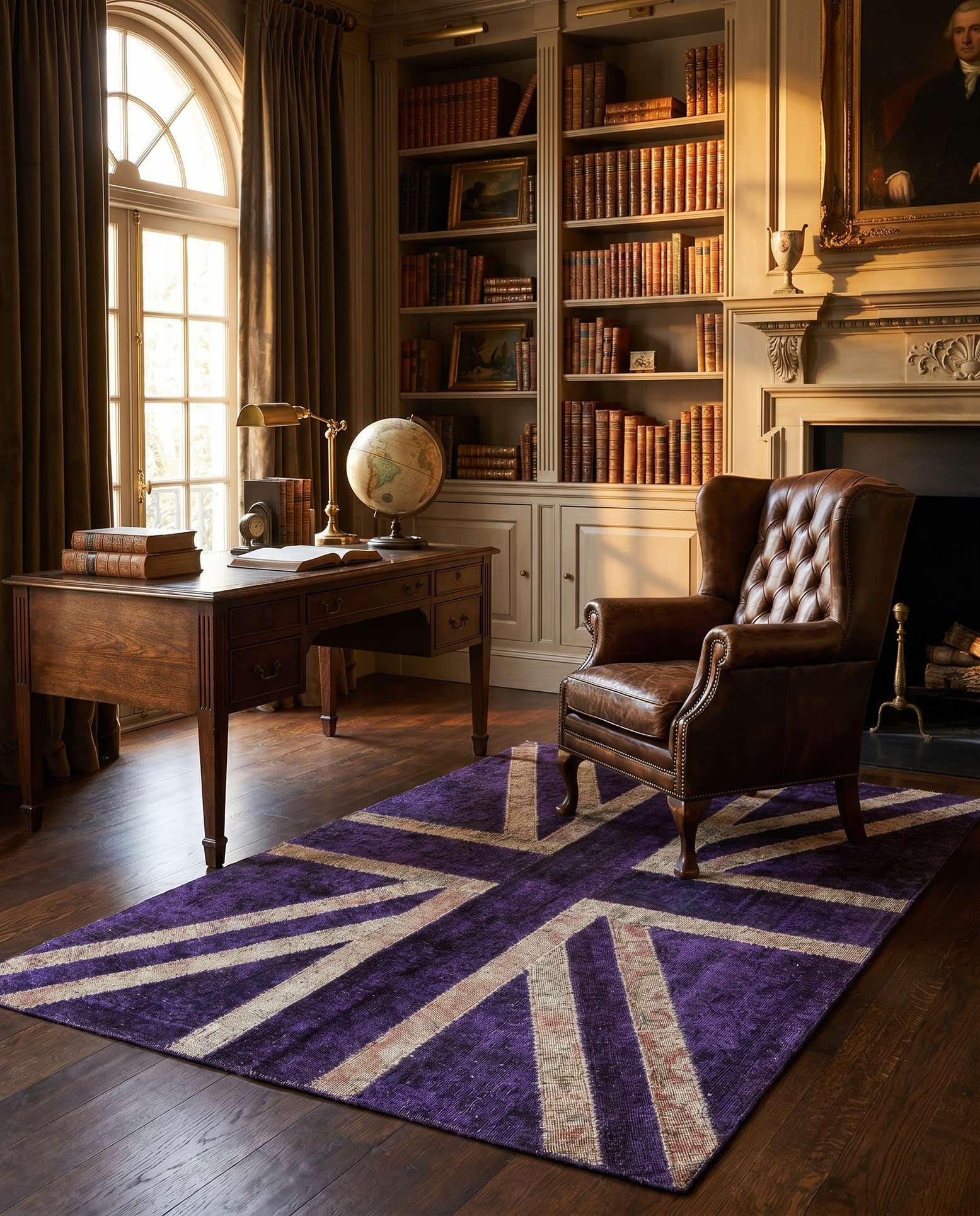4' 8 x 6' 6 Hand Knotted Ultra Vintage Persian Wool Rug
