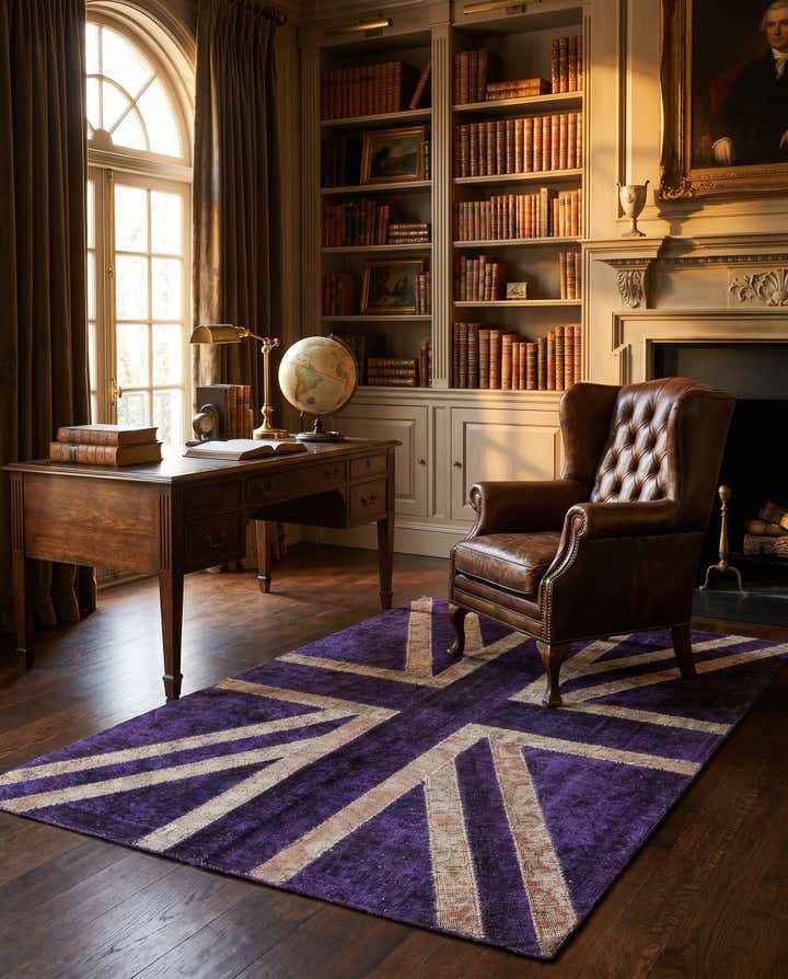4' 8 x 6' 6 Hand Knotted Ultra Vintage Persian Wool Rug