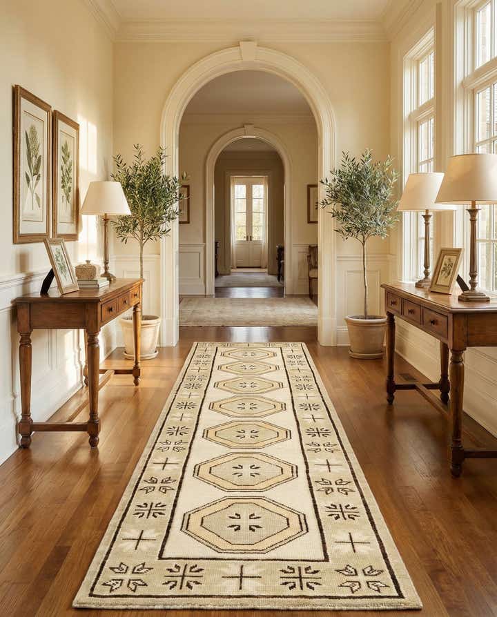 2' 9 x 11' Hand Knotted Oushak Wool Runner Rug