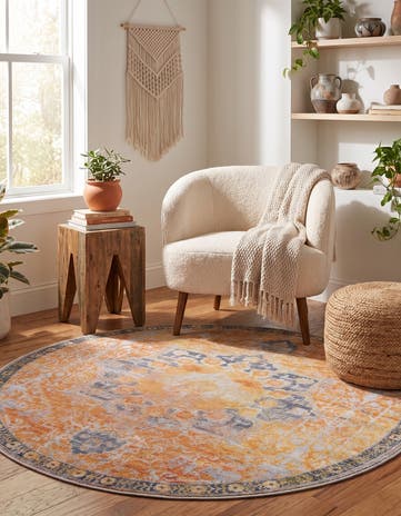 4' x 4' Francesca Round Rug