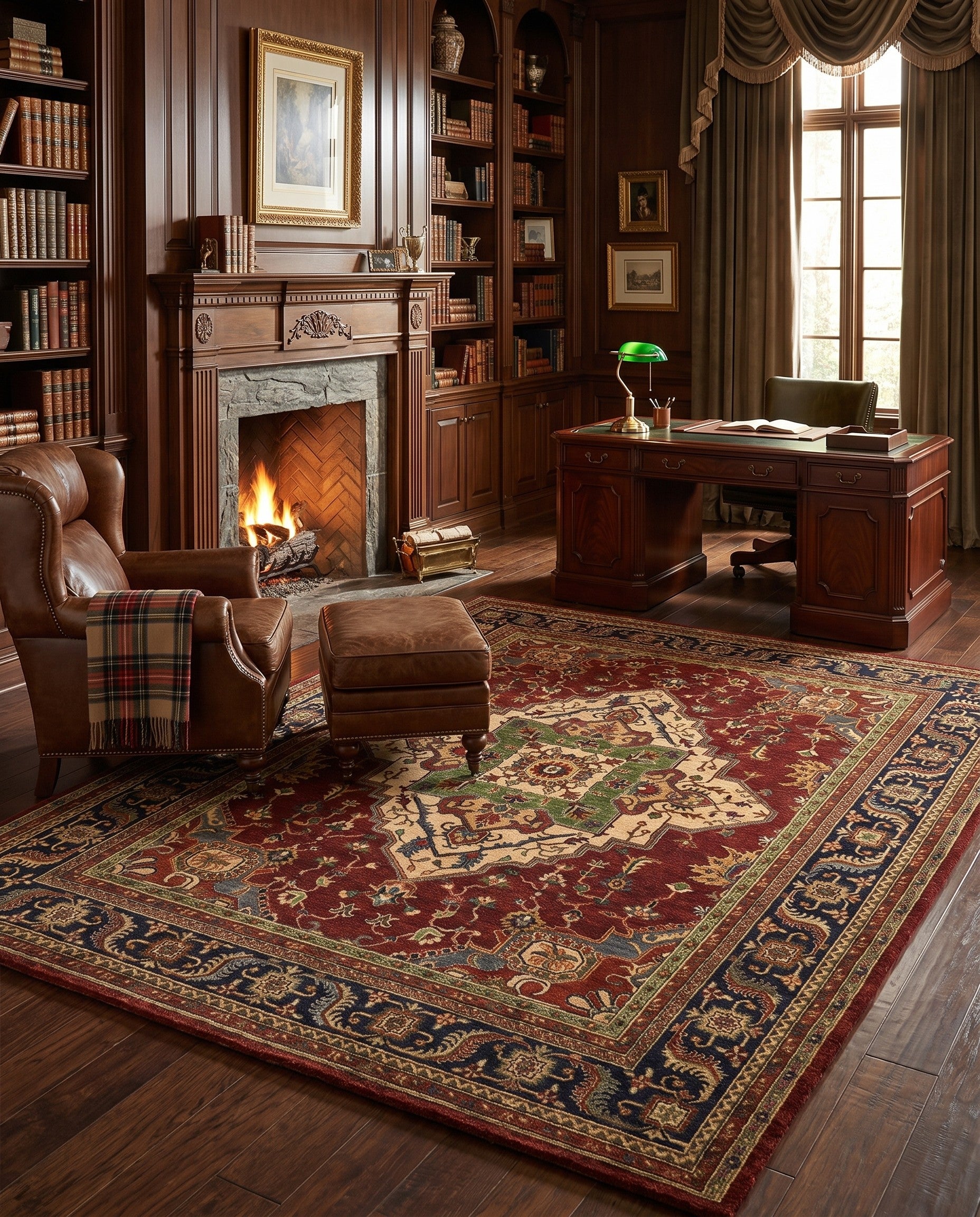 8' 2 x 10' 2 Hand Knotted Ziegler Rug
