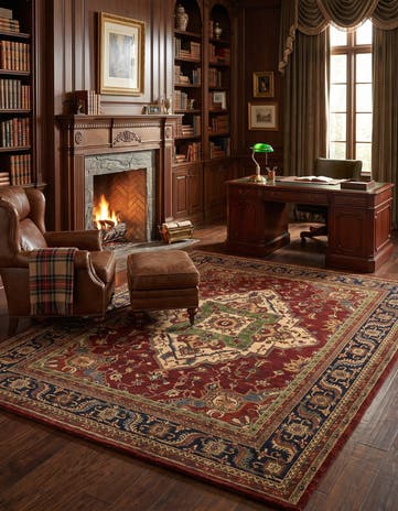 8' 2 x 10' 2 Hand Knotted Ziegler Rug